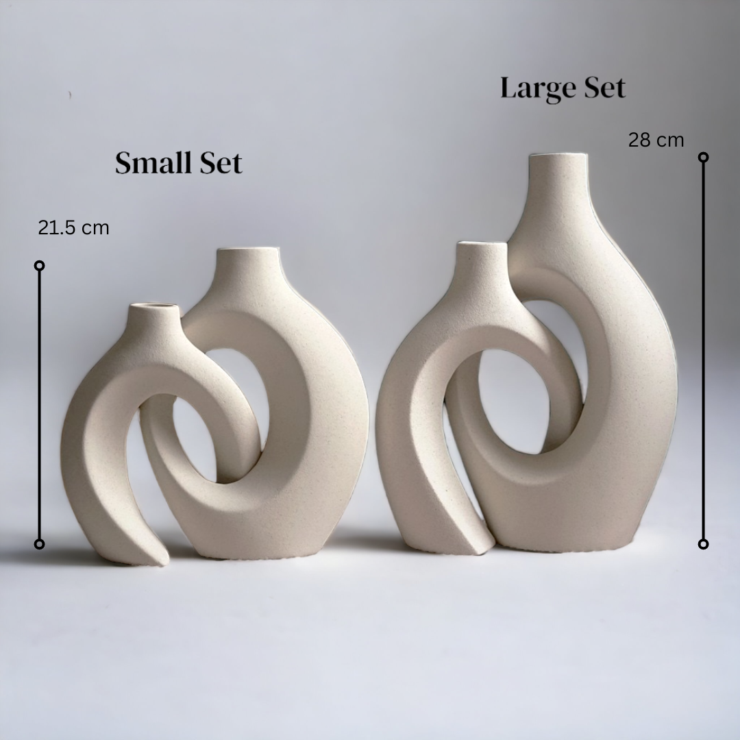 GEMELLI: Ceramic Embrace Vases - Andrea's Home