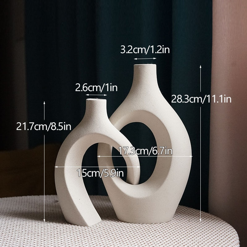 GEMELLI: Ceramic Embrace Vases - Andrea's Home