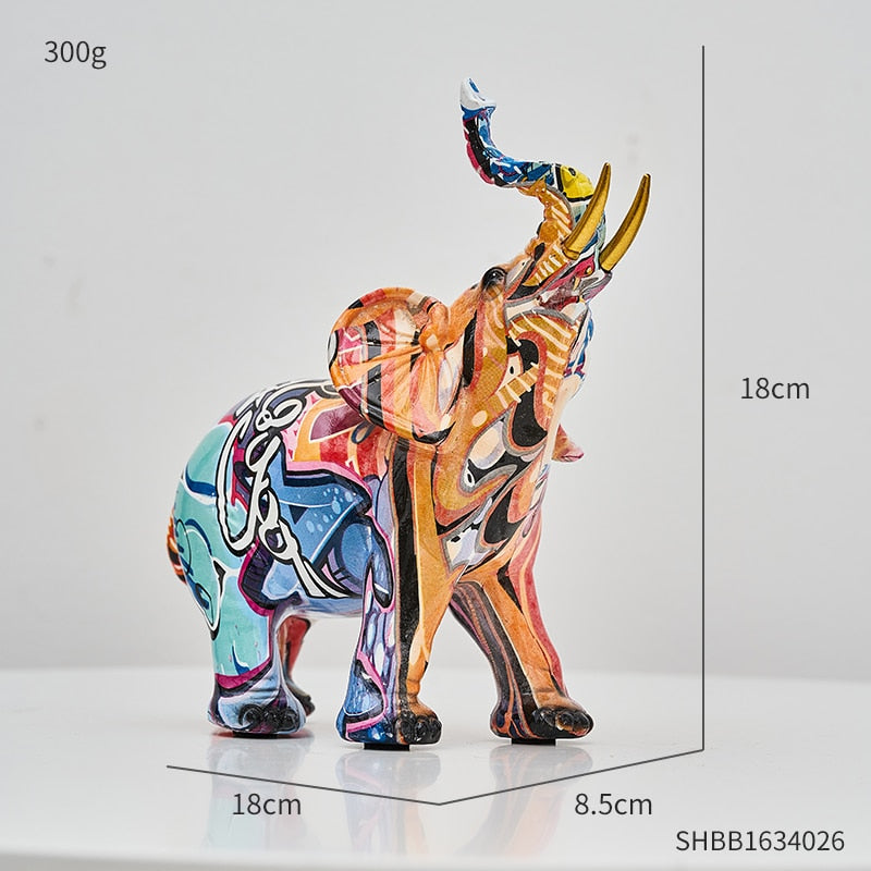 IVORY-Artistic Resin Elephant Sculptures - Andrea's Home