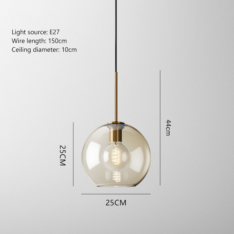 LUMINO-Nordic Modern Hanging Loft Glass Pendant Light - Andrea's Home