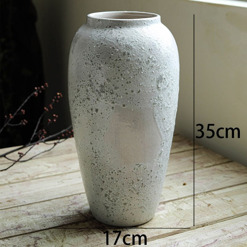 MONICA-Retro Stoneware Vase - Andrea's Home