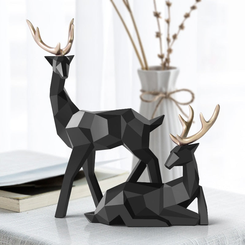 RUDOLPH-Resin Deer Statue - Andrea's Home