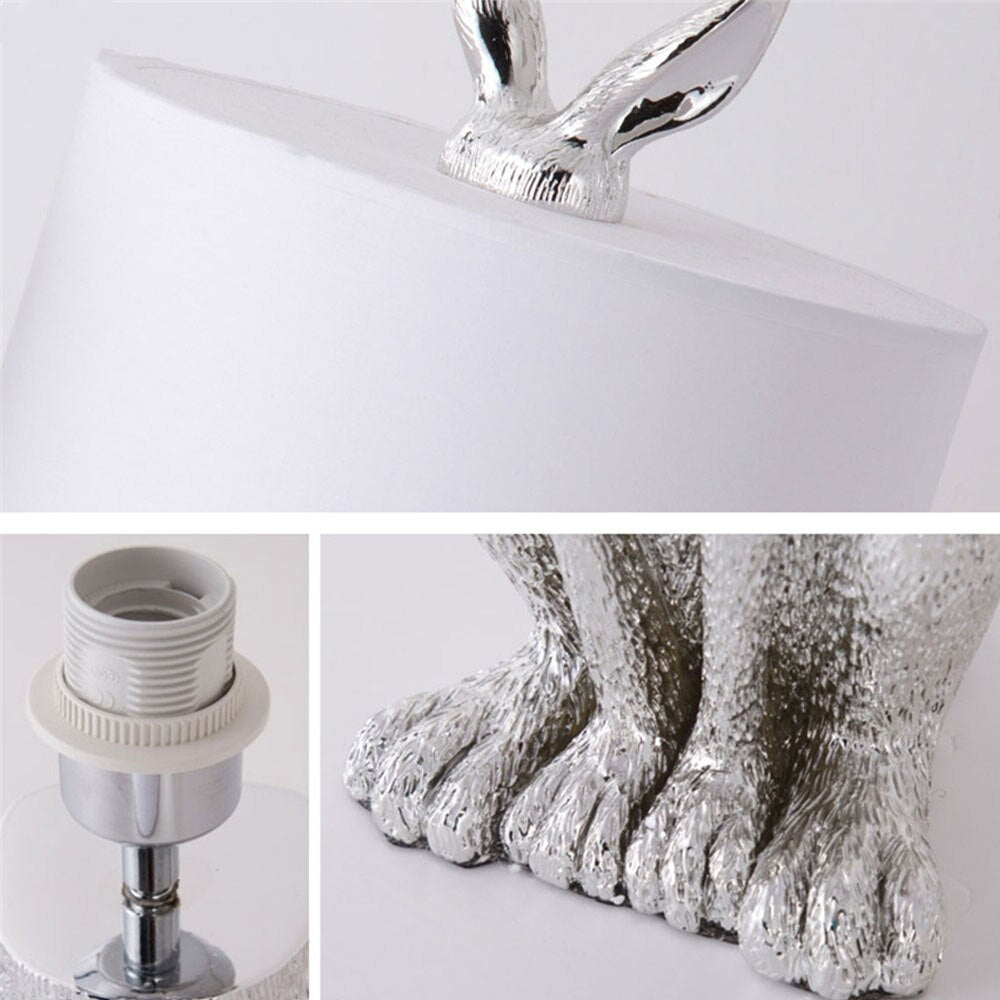 RABBIT GLOW-Modern Masked Rabbit Resin Table Lamp - Andrea's Home