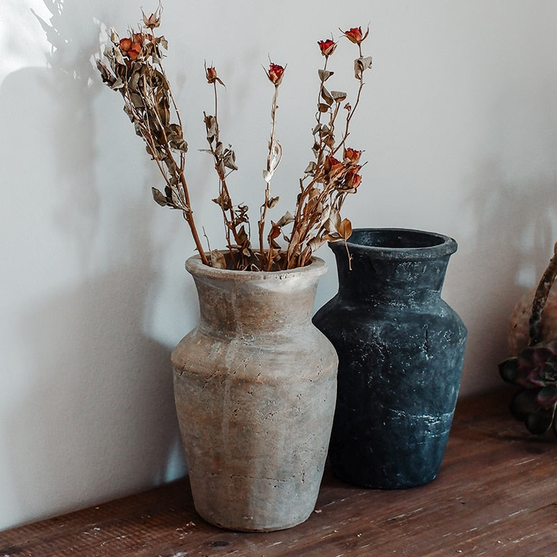 TERRACOTTA-Ceramic Flower Vase - Andrea's Home