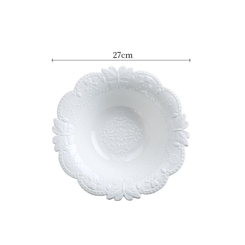 VERONICA-French-style Ceramic Dinner Set Plates - Andrea's Home