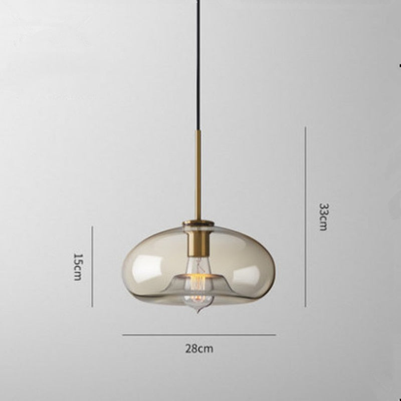 LUMINO-Nordic Modern Hanging Loft Glass Pendant Light - Andrea's Home