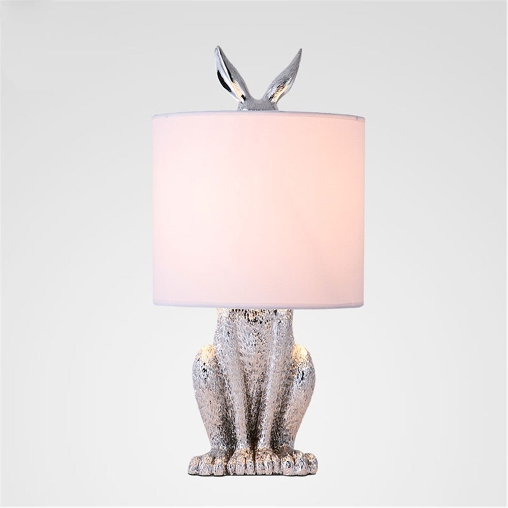 RABBIT GLOW-Modern Masked Rabbit Resin Table Lamp - Andrea's Home