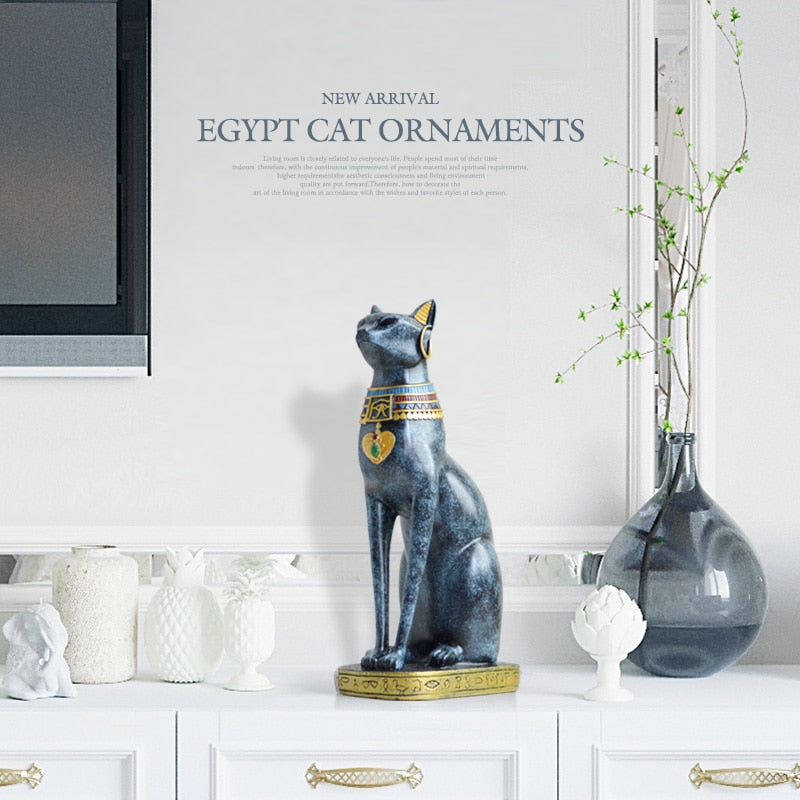 MAU-Egyptian Cat Statue - Andrea's Home