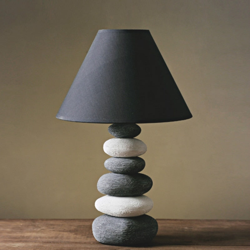 SANDSTONE-Stone Ceramic Table Lamp - Andrea's Home