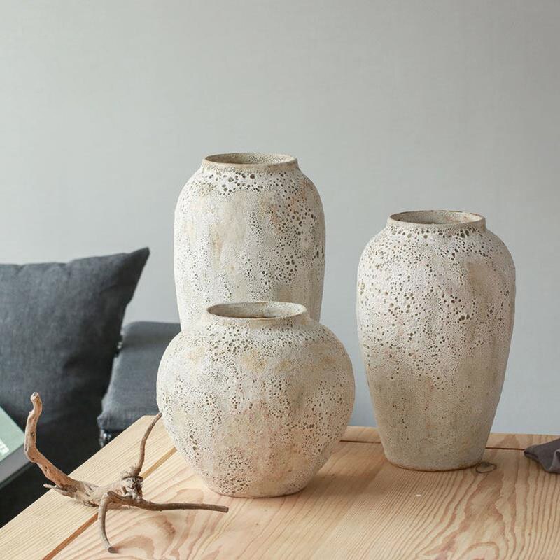 EARTHY-Nordic-style Modern Minimalist Ceramic Pot Vases - Andrea's Home