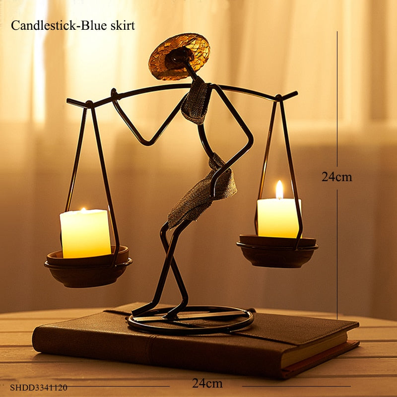 ILLUMINATORS-Human Figurines Candle Holders - Andrea's Home