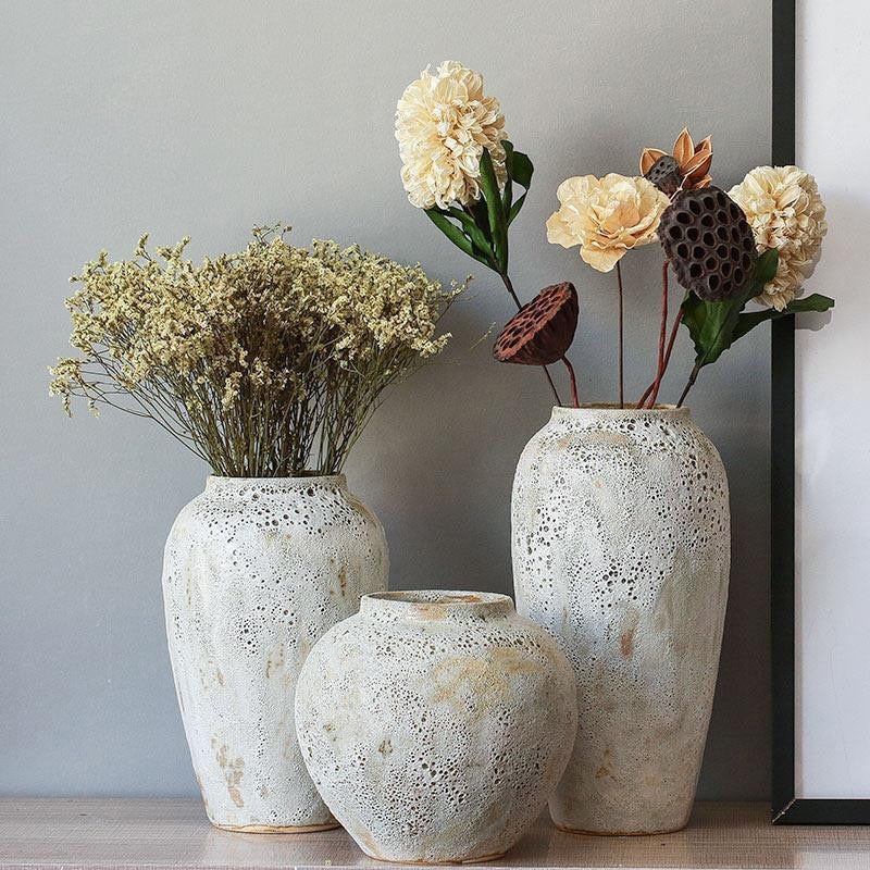 EARTHY-Nordic-style Modern Minimalist Ceramic Pot Vases - Andrea's Home