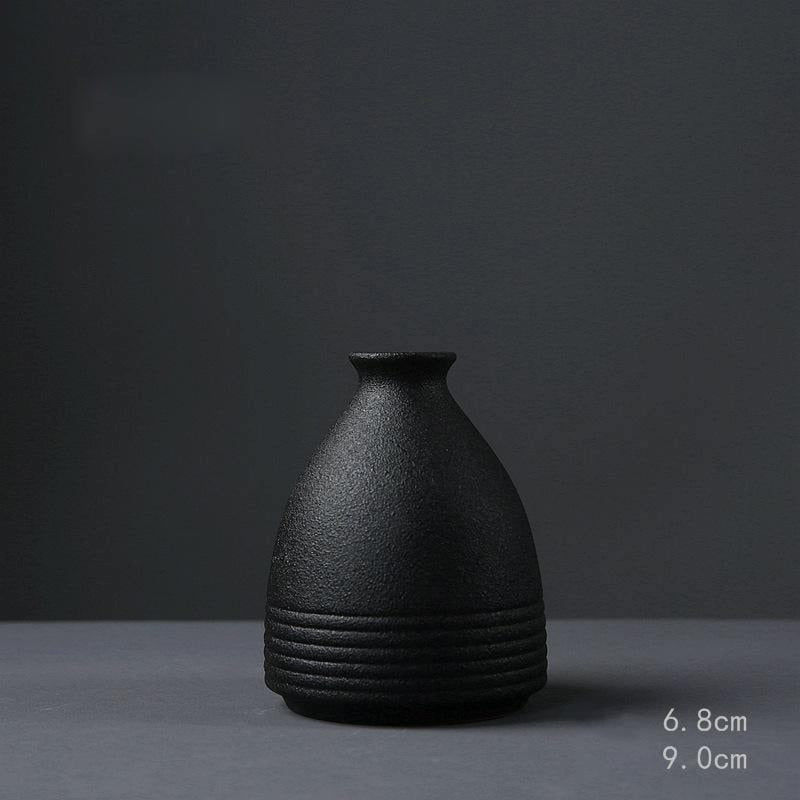 NOIR-Black Ceramic Vase - Andrea's Home