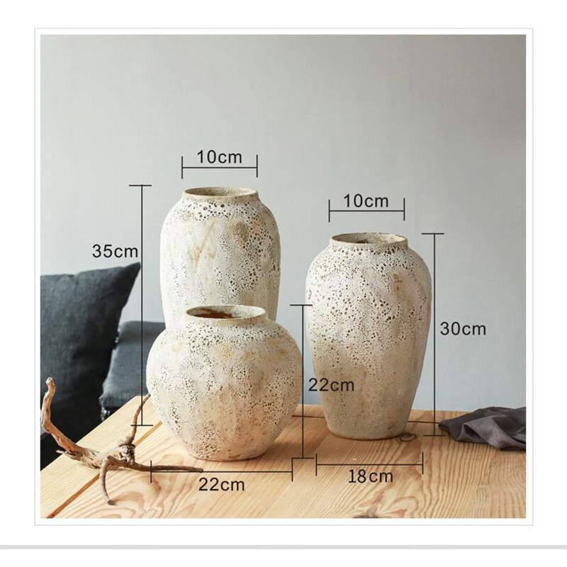 EARTHY-Nordic-style Modern Minimalist Ceramic Pot Vases - Andrea's Home