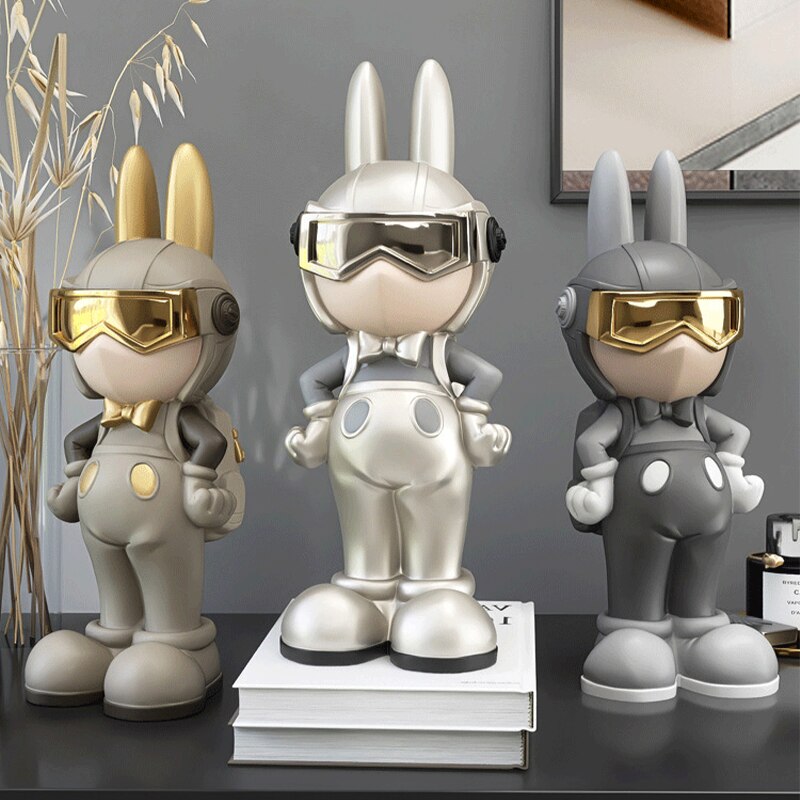 BUNNY-Rabbit Spaceman Figurine - Andrea's Home