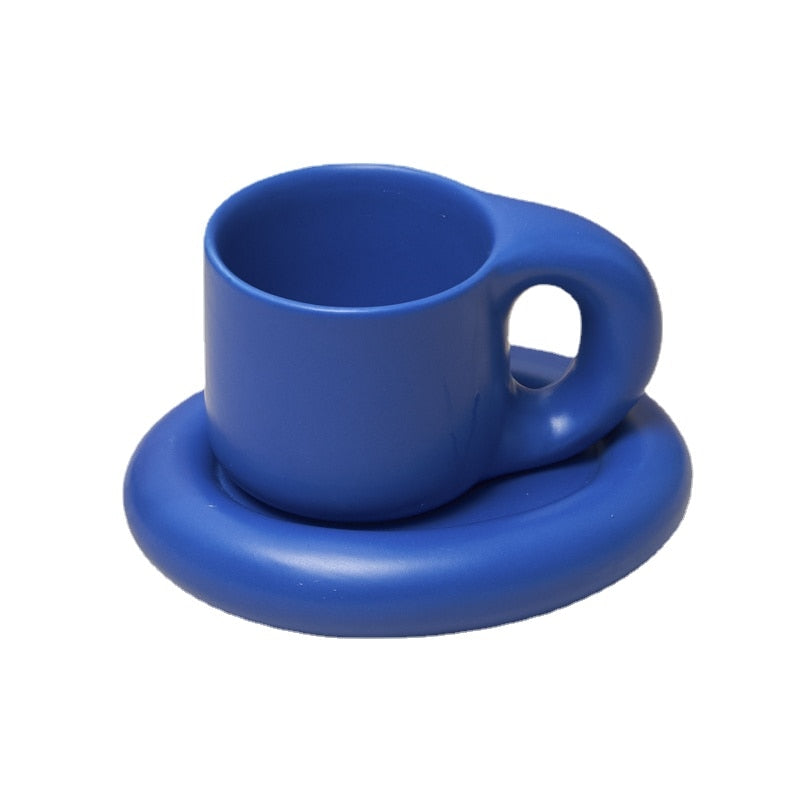 MUGGY-Ceramic Coffee Cup and Saucer Sets - Andrea's Home