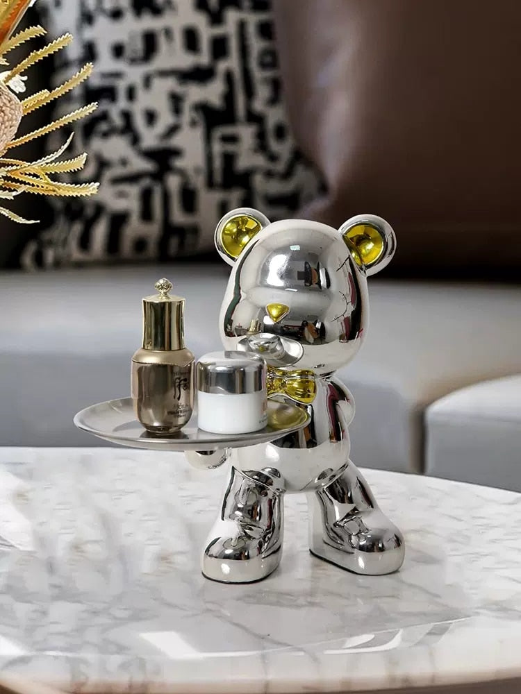 SPARKLEBEARS-Electroplated Bear Decoration Set - Andrea's Home