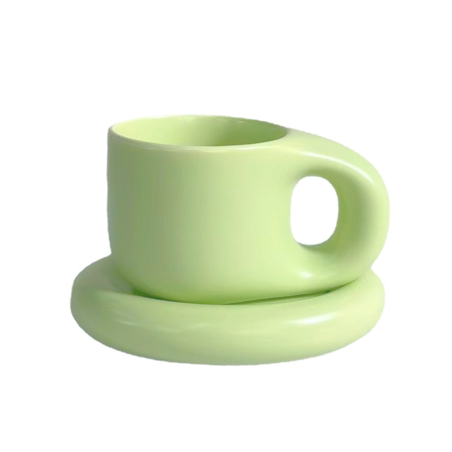 MUGGY-Ceramic Coffee Cup and Saucer Sets - Andrea's Home