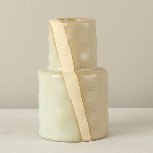 FLAME-Modern Ceramic Candlestick Holder - Andrea's Home