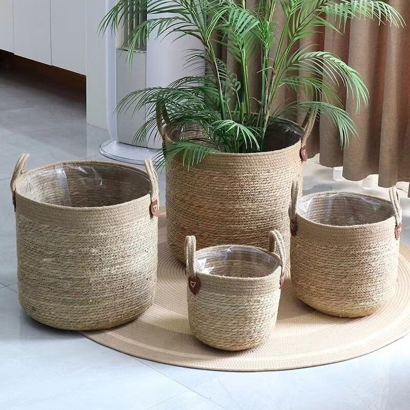 NATURA-Wicker Planter Basket - Andrea's Home