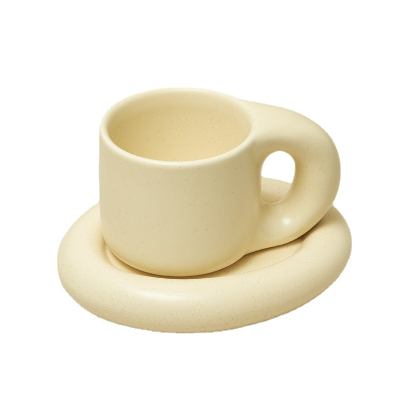 MUGGY-Ceramic Coffee Cup and Saucer Sets - Andrea's Home