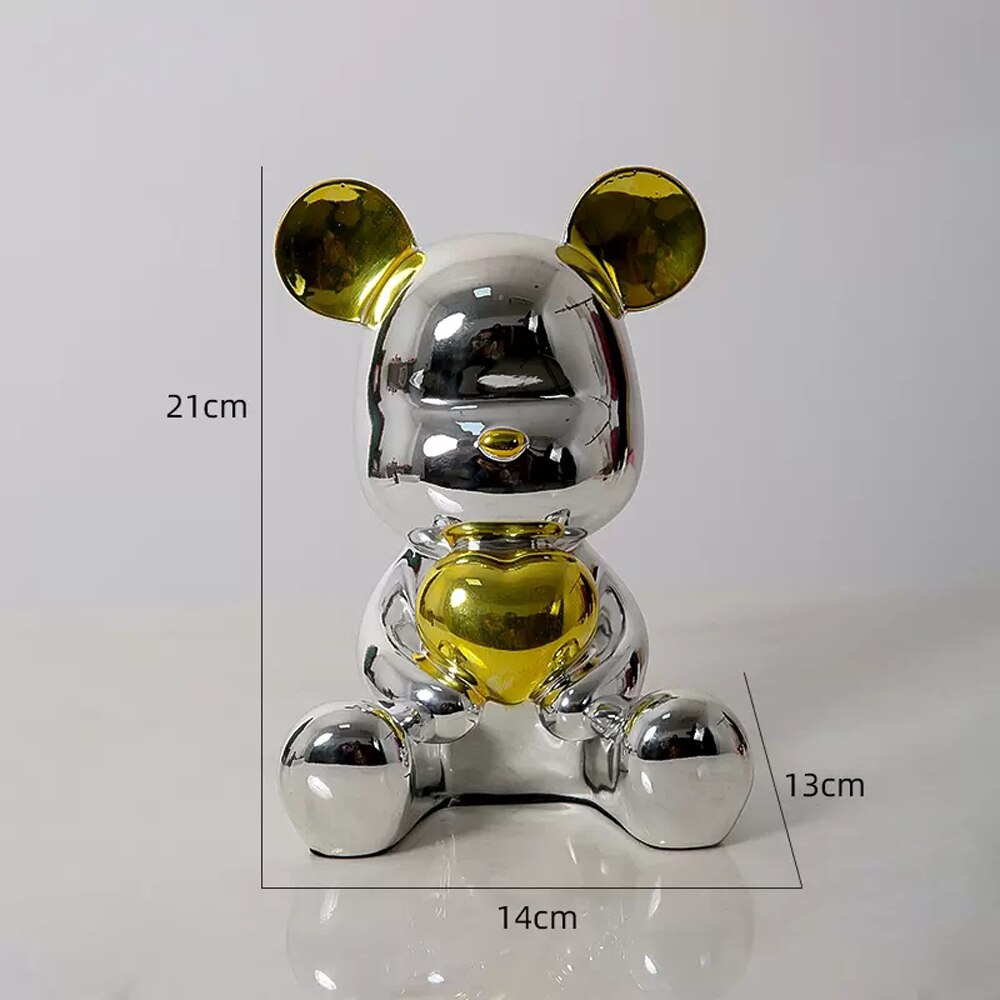 SPARKLEBEARS-Electroplated Bear Decoration Set - Andrea's Home