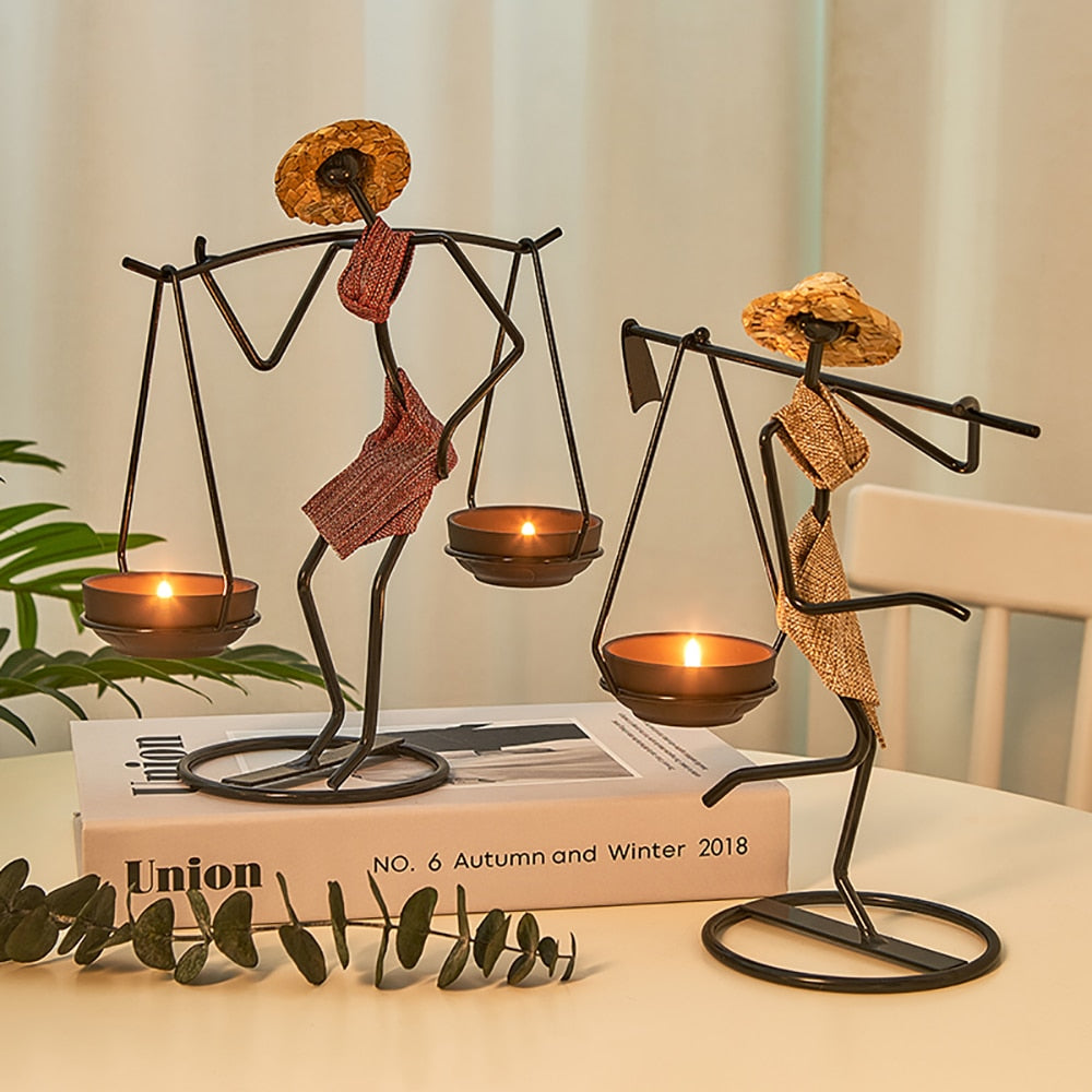 ILLUMINATORS-Human Figurines Candle Holders - Andrea's Home