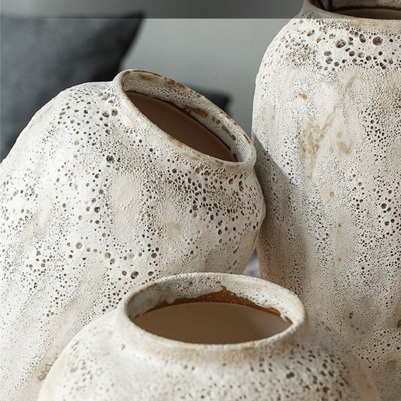 EARTHY-Nordic-style Modern Minimalist Ceramic Pot Vases - Andrea's Home