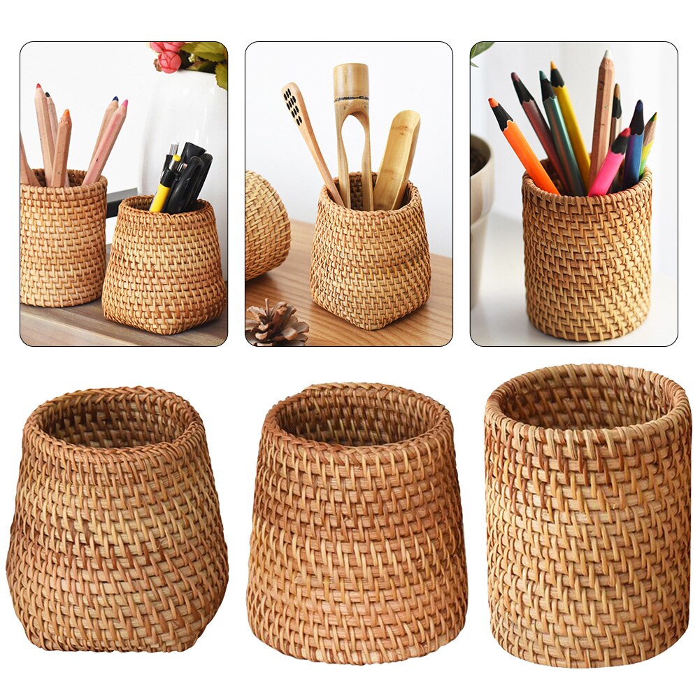 TRIBAL-Manual Rattan Storage Baskets - Andrea's Home