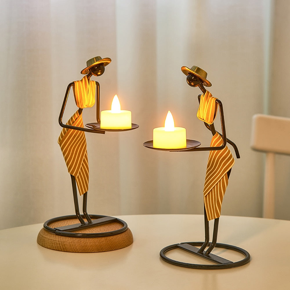 ILLUMINATORS-Human Figurines Candle Holders - Andrea's Home