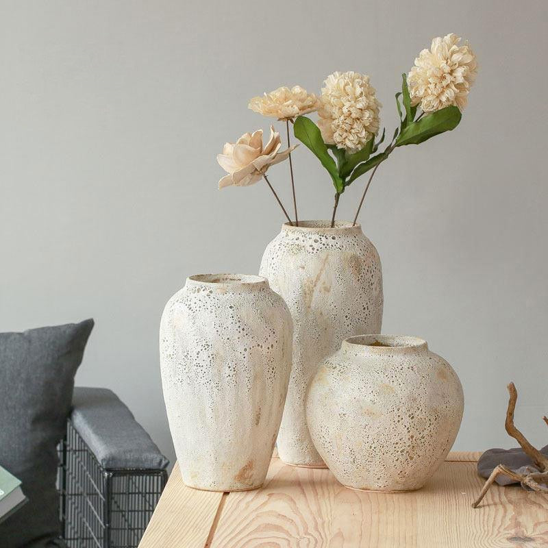 EARTHY-Nordic-style Modern Minimalist Ceramic Pot Vases - Andrea's Home