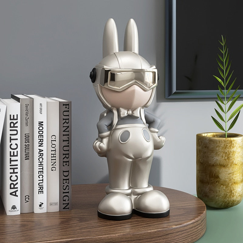 BUNNY-Rabbit Spaceman Figurine - Andrea's Home