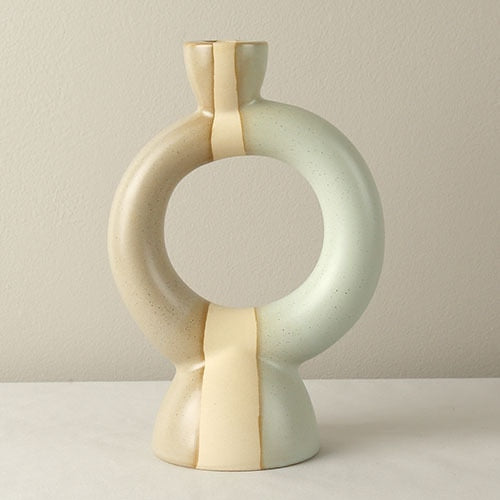 FLAME-Modern Ceramic Candlestick Holder - Andrea's Home