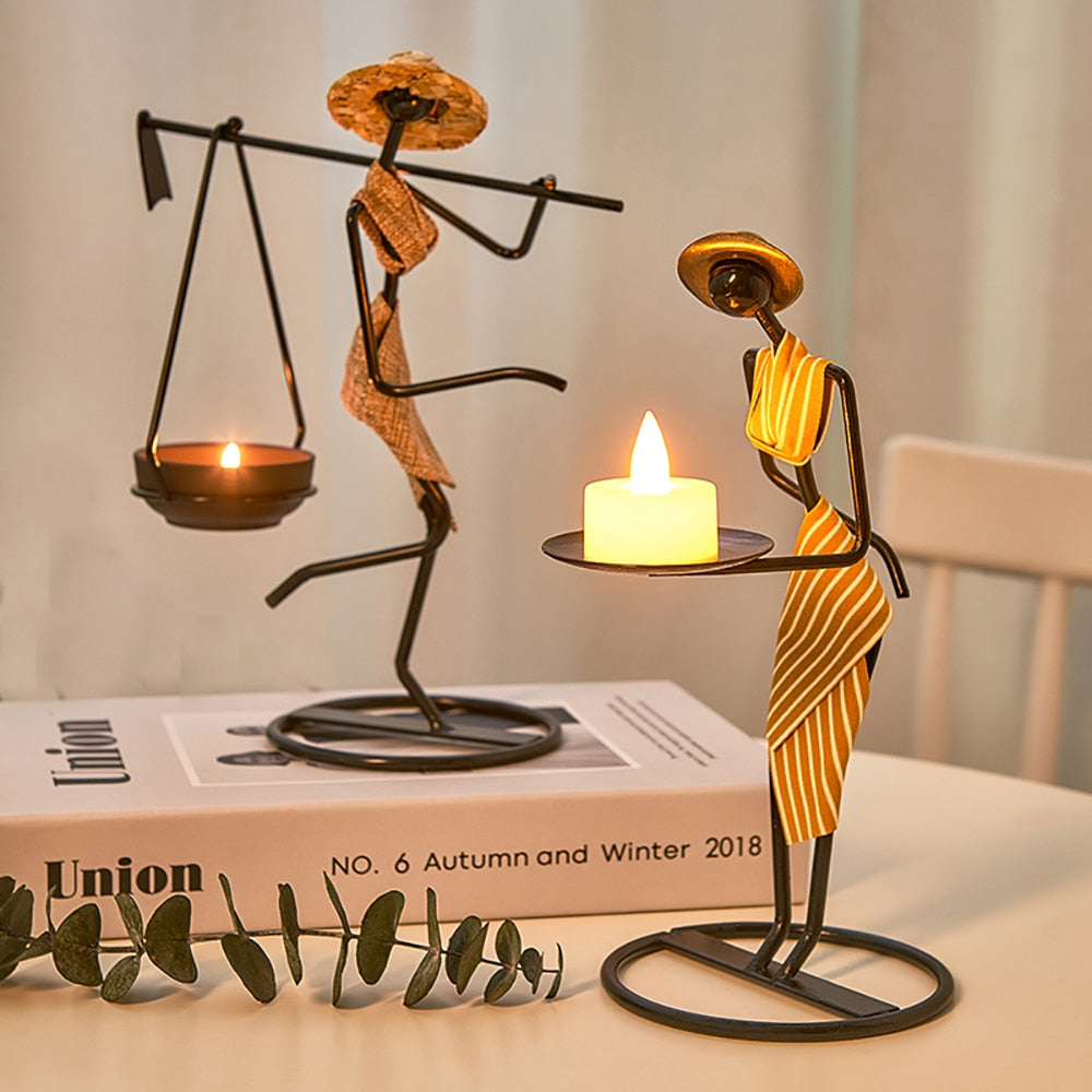 ILLUMINATORS-Human Figurines Candle Holders - Andrea's Home