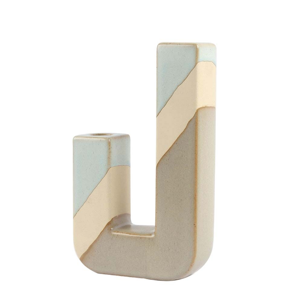 FLAME-Modern Ceramic Candlestick Holder - Andrea's Home