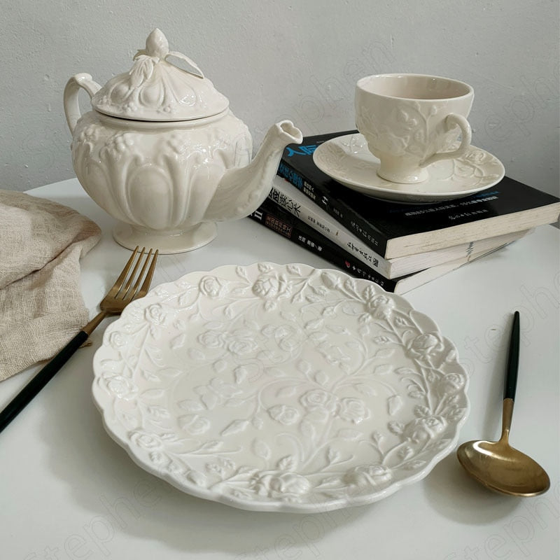 CHARME-French Ceramic Vintage Tableware Collection - Andrea's Home