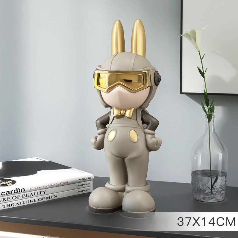 BUNNY-Rabbit Spaceman Figurine - Andrea's Home