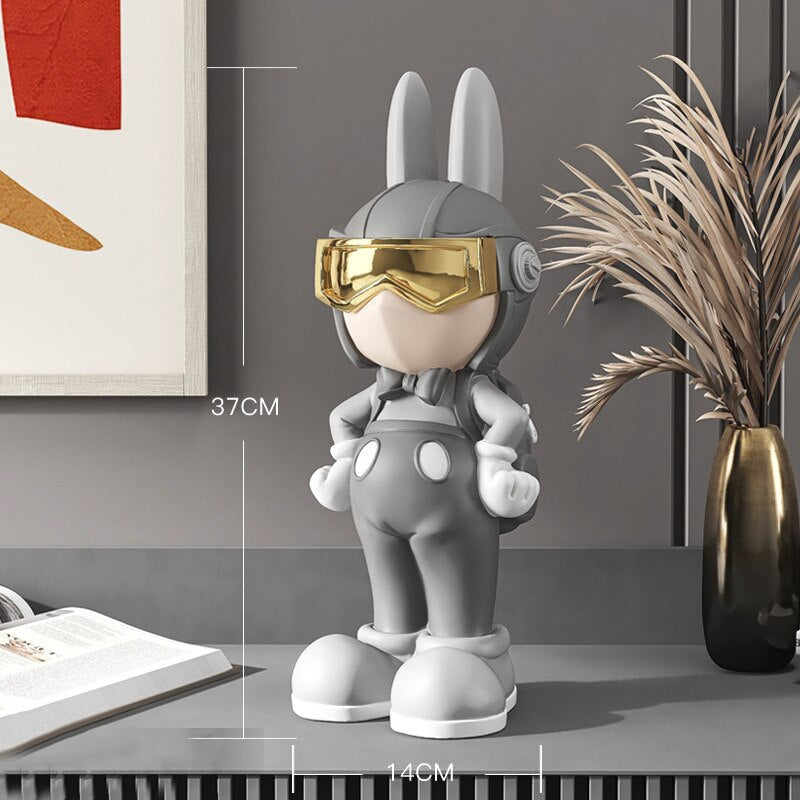 BUNNY-Rabbit Spaceman Figurine - Andrea's Home