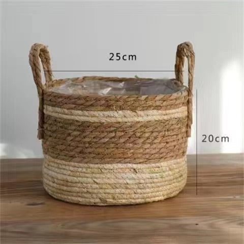 NATURA-Wicker Planter Basket - Andrea's Home