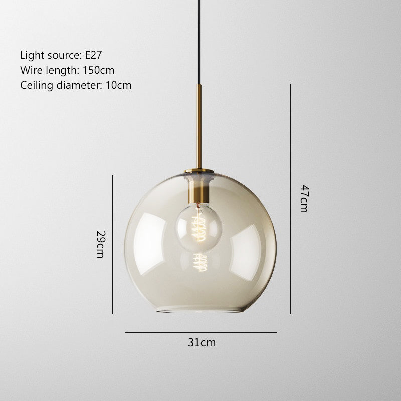 LUMINO-Nordic Modern Hanging Loft Glass Pendant Light - Andrea's Home