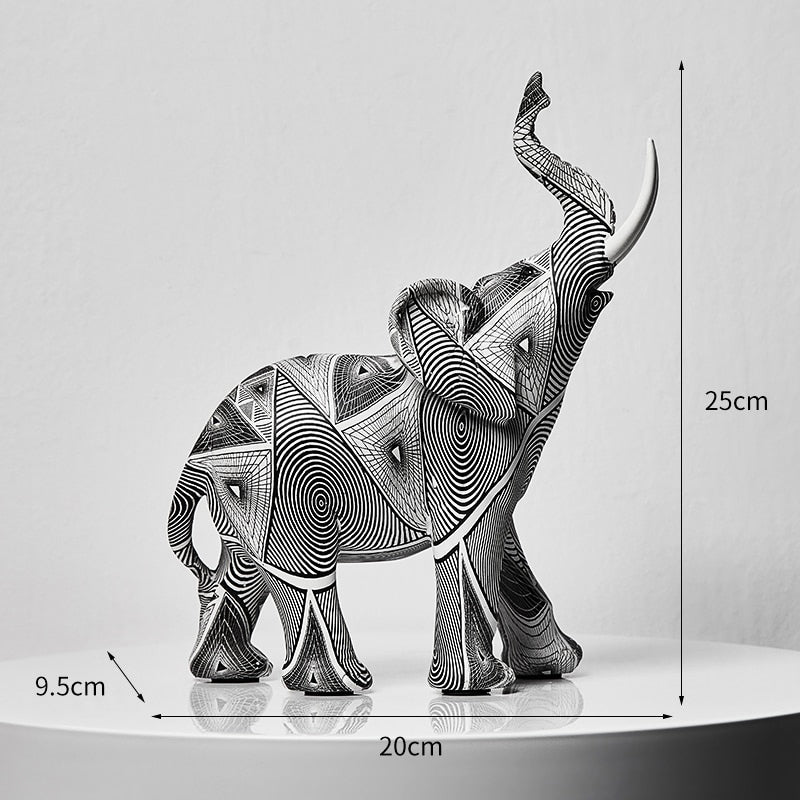 IVORY-Artistic Resin Elephant Sculptures - Andrea's Home